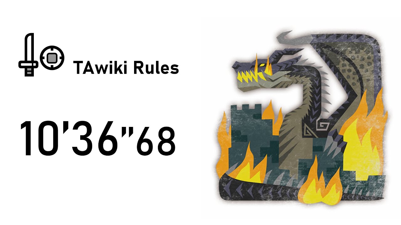 【MHW:I】ミラボレアス 片手剣 TAwiki rules 10'36''68 | Fatalis SnS