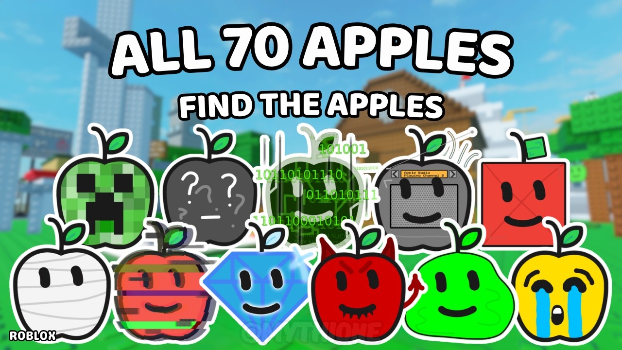 Как найти ВСЕ 70 ЯБЛОК в Find the Apples (70) | Roblox