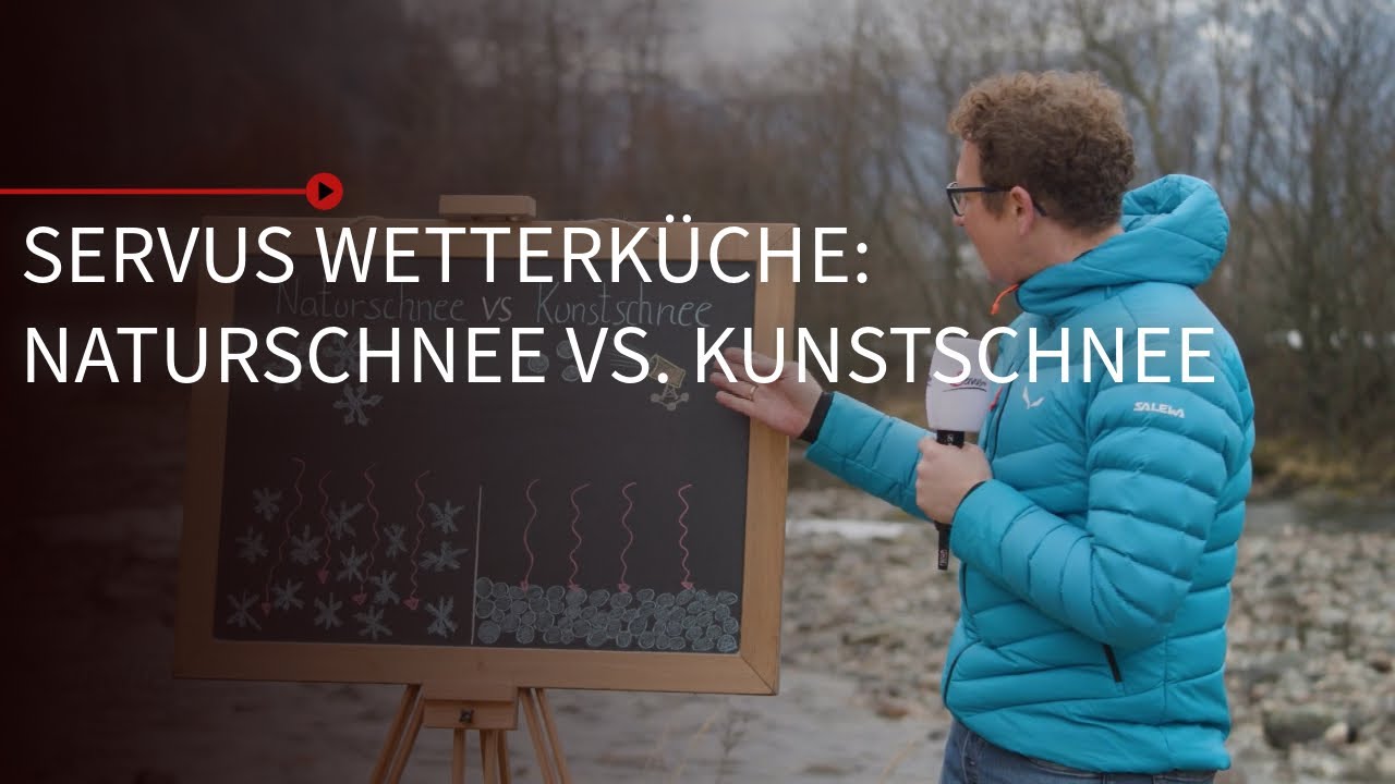 Naturschnee vs. Kunstschnee! Unsere Wetter-Experten erklären den Unterschied | Servus Wetterküche