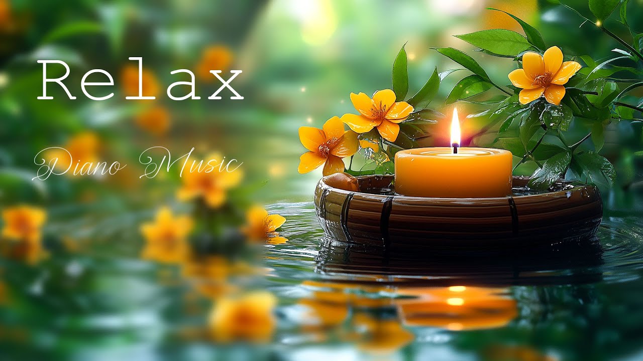 Beautiful Relaxing Piano 🌿 Deep Sleeping Music - Water Sound, Meditation Music, Calming Music