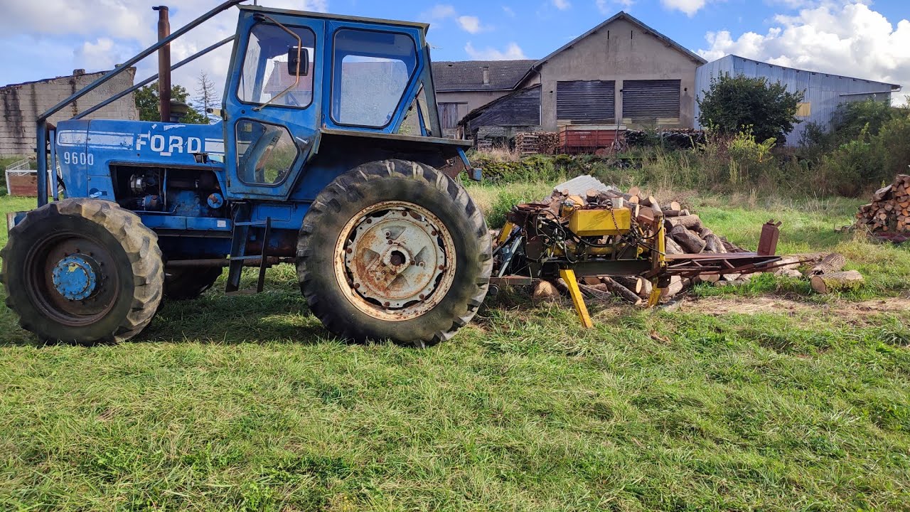 Nouvelle fendeuse je ressors le Ford 9600 #forestmen #bucheron