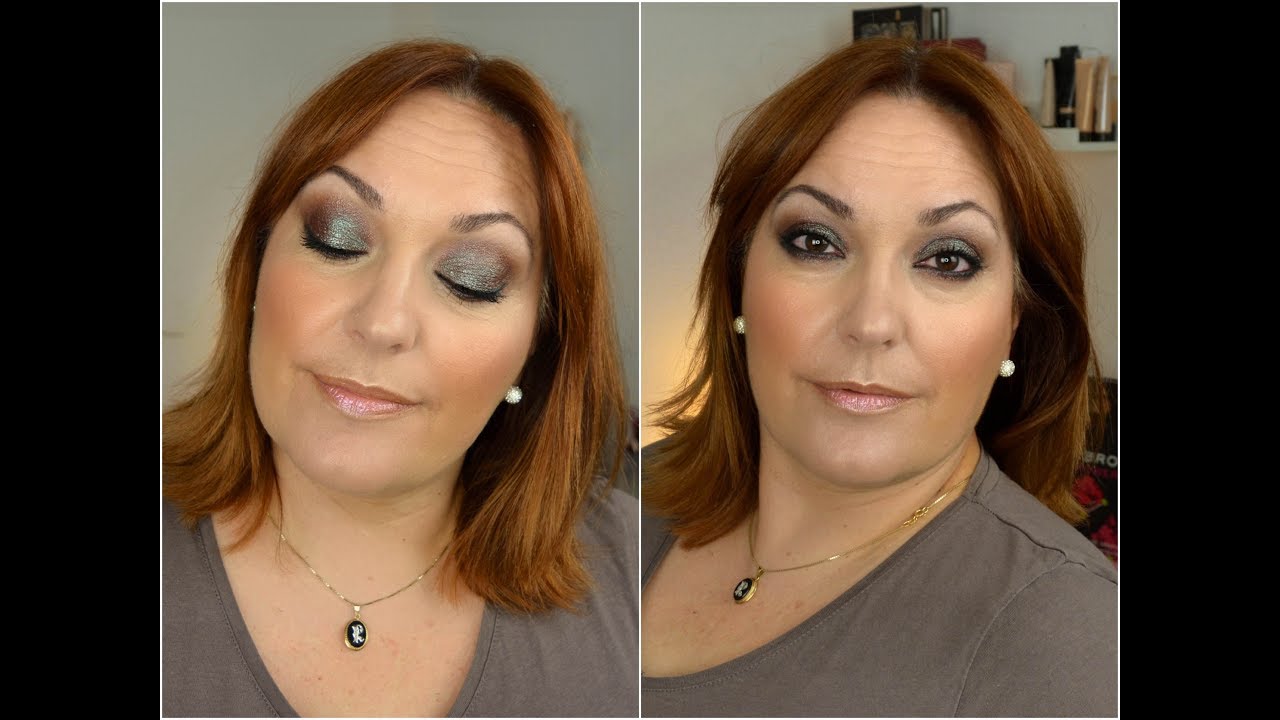 Maquillaje festivo Blue Brown