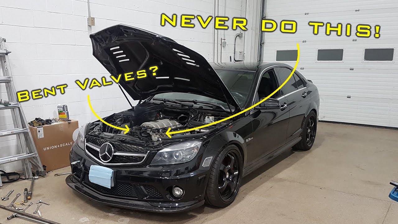 C63 AMG Никогда не совершайте эту ошибку, заменяя распредвалы или болты головки блока цилиндров!