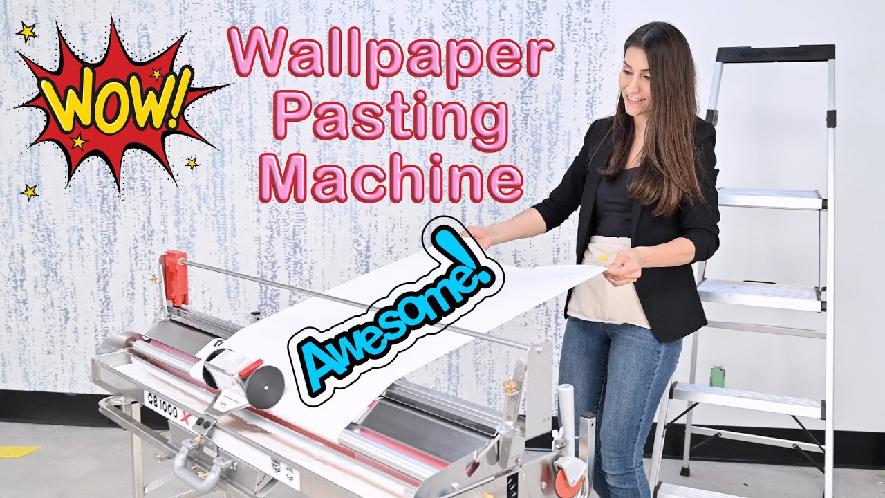 * AMAZING * Wallpaper Installation - Pasting Machine