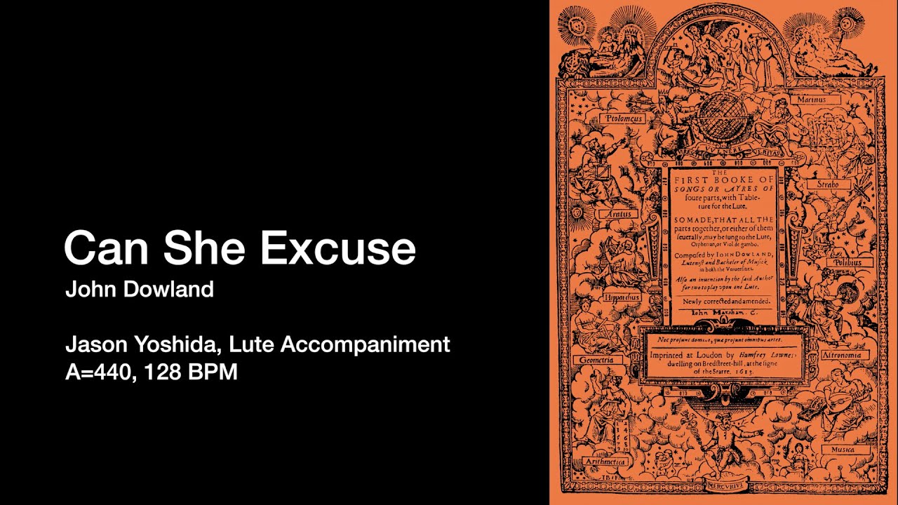 Dowland - Can She Excuse - Lute Accompaniment (A=440)