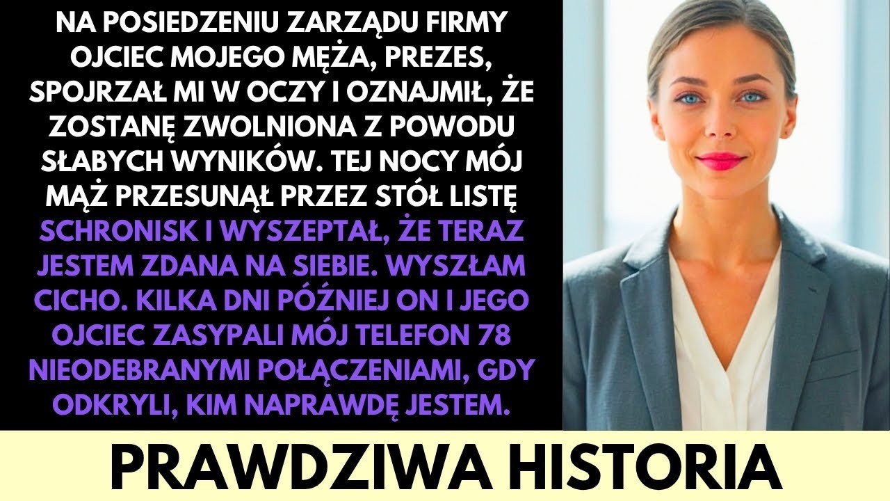 Mój Teść CEO Powiedział 'Jesteś Zwolniona'  Po Miesiącach Zbudowałam Luksusowe Imperium Tech