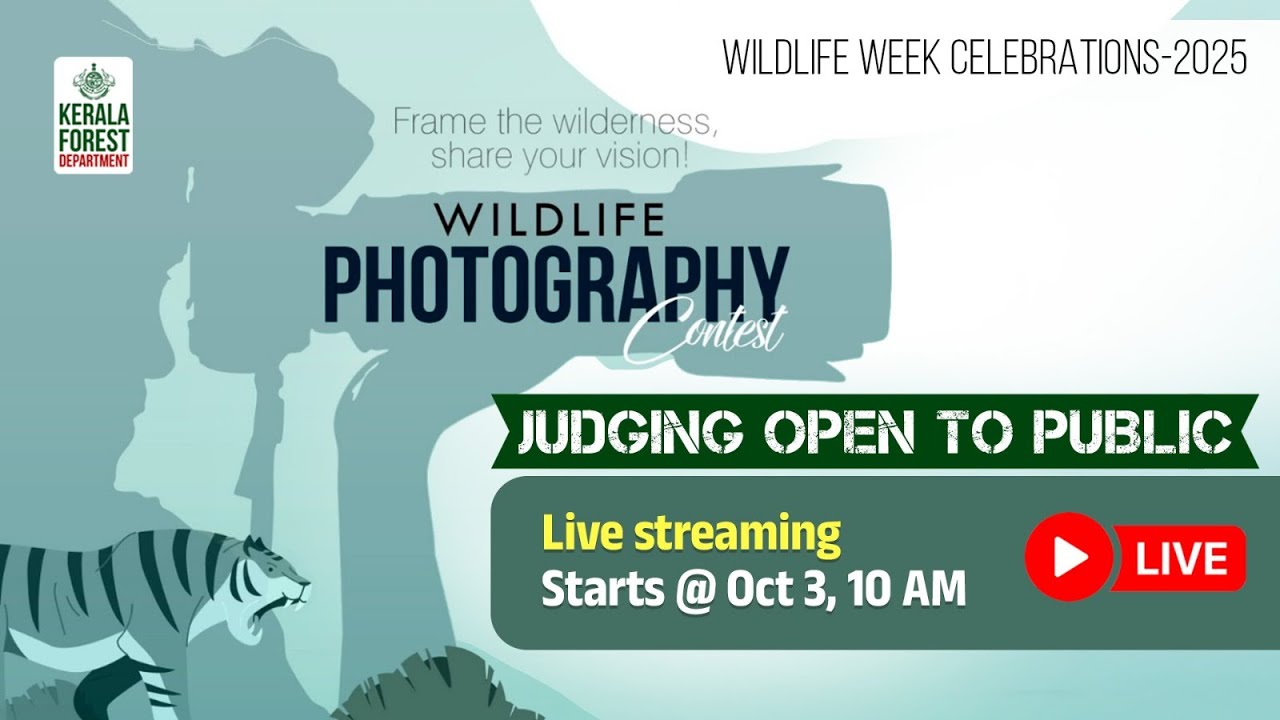 Wildlife Photography Contest 2025 | Kerala Forest Department | Live Judging