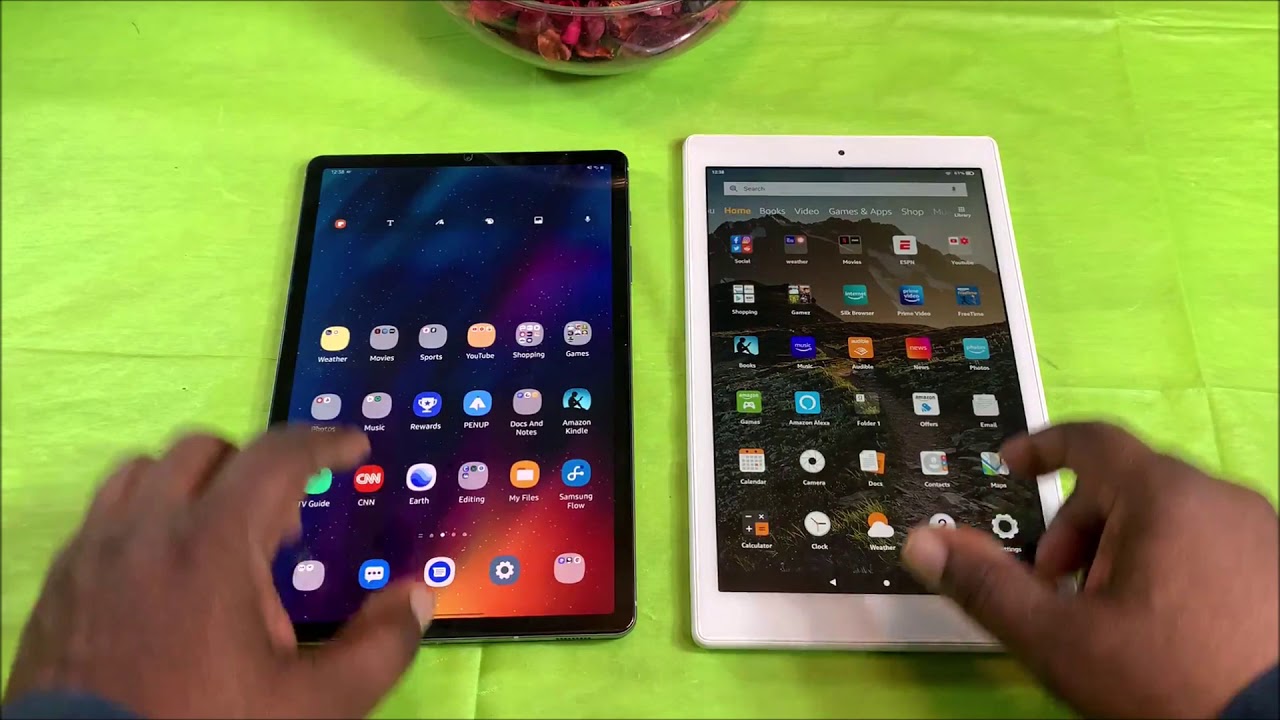 Samsung Galaxy Tab s6 vs Amazon Fire HD 10 Speed Test