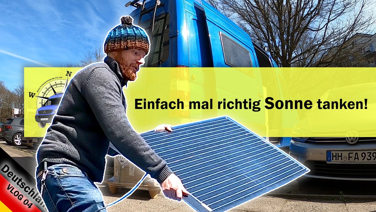 🔵 Vlog 4 - Wie werden wir autark?  Leichte Solarpaneel und Lithiumbatterie von Offgridtec 🔋🔋🔋