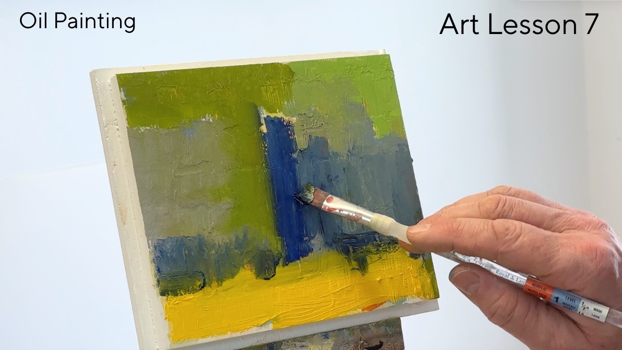 Introduction to Oil Painting - Abstract Landscape Painting - 7