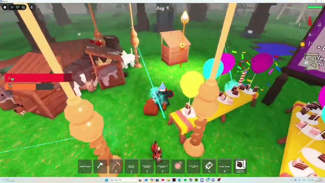 ADMIN IVENT W ROBLOX DZIEWIĘDZIESIĄT DNI W LESIE