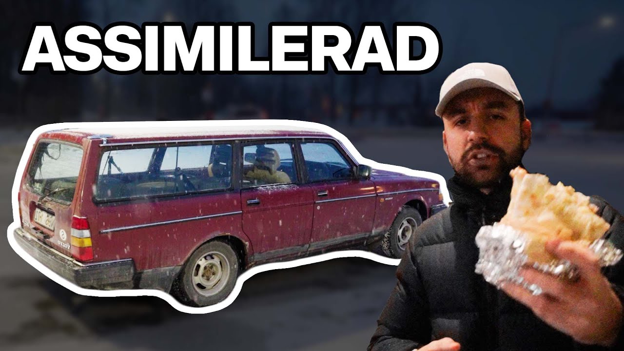 Invandrare köper tunnbrödsrulle och Volvo 245