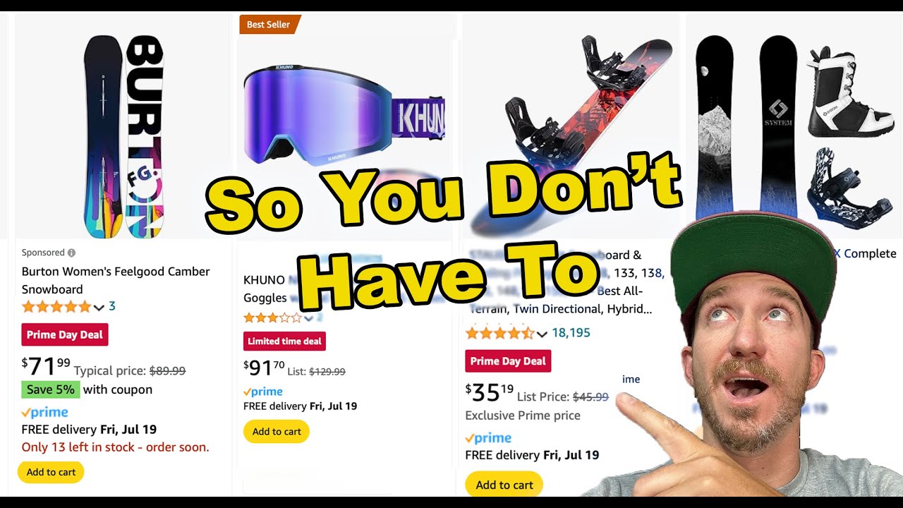 I Found The Best AMAZON Ski/Snowboard Deals