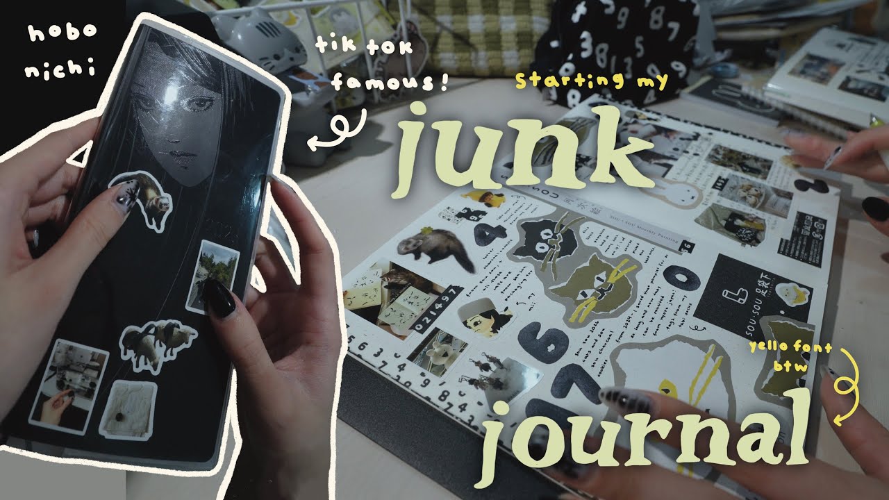 Journal With Me! JUNK JOURNAL + Artist Vlog! | Tiffany Weng