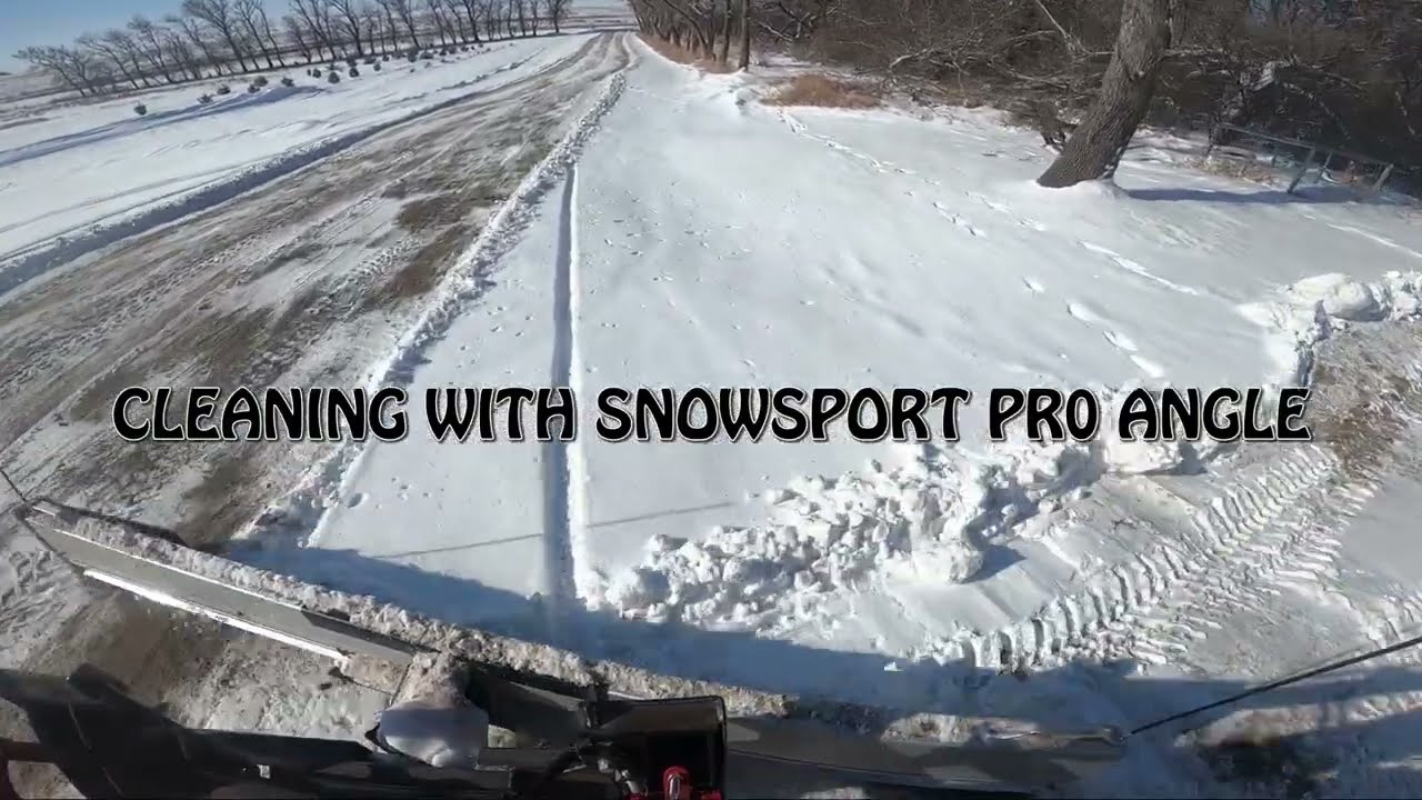 SNOWPUSHER PULLER SNOWSPORT PRO W/ANGLE QUICKTACH FOR TRACTOR AND SKIDSTEER