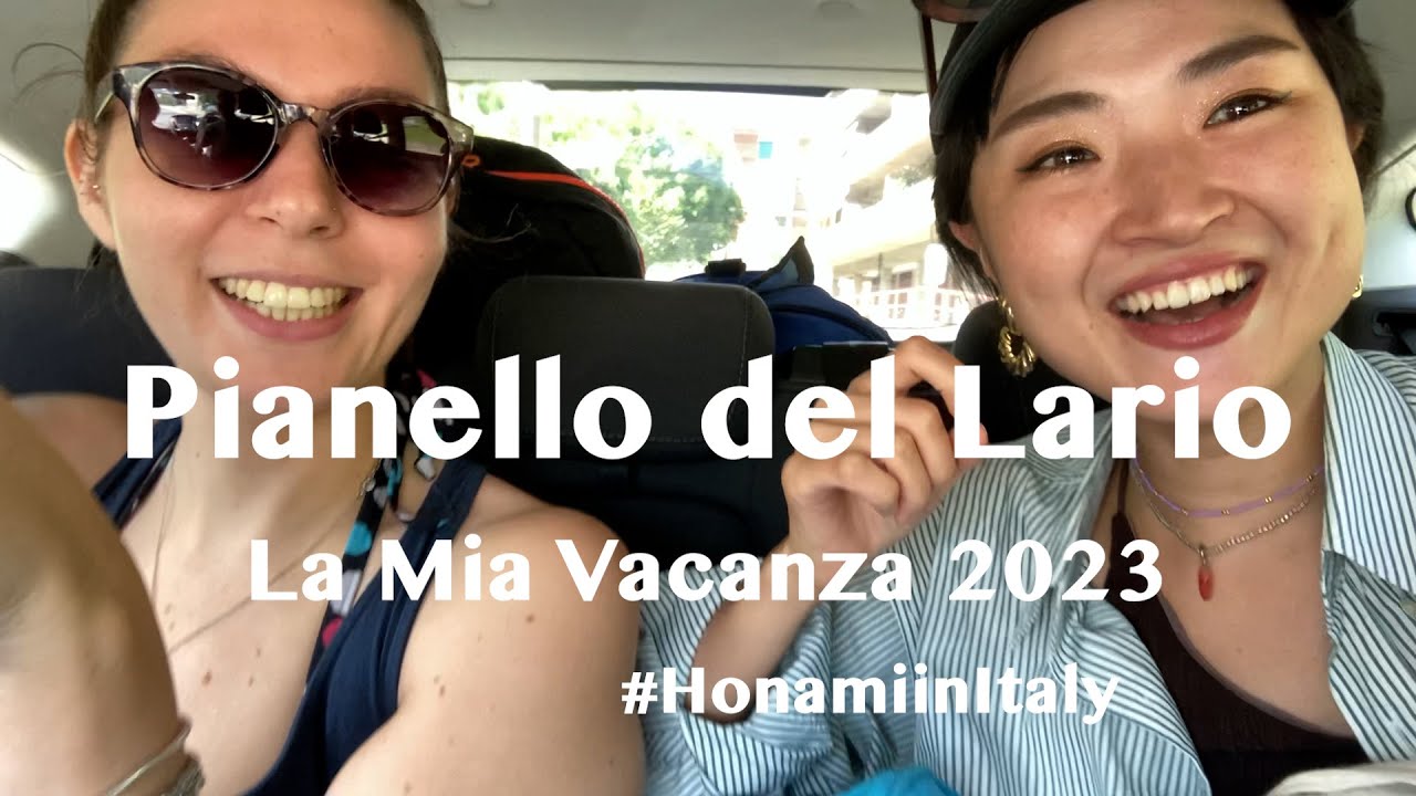 【vlog】Vacanza 2023 in Como #1 | Pianello del Lario | Picnic at the lake 北イタリア避暑地コモ湖 ピアネッロでのんびりピクニック