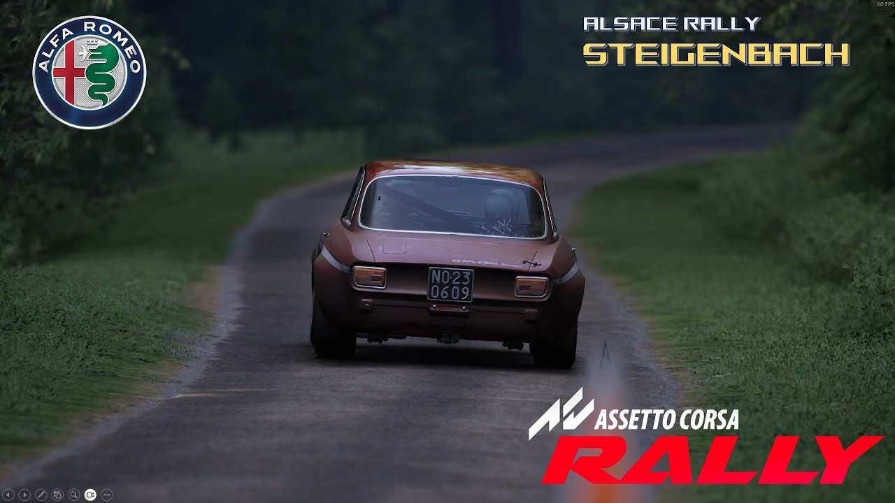Assetto Corsa Rally - Alsace-Steingenbach - Alfa Romeo ❤️ #asettocorsa #acrally #rallysim #simracing