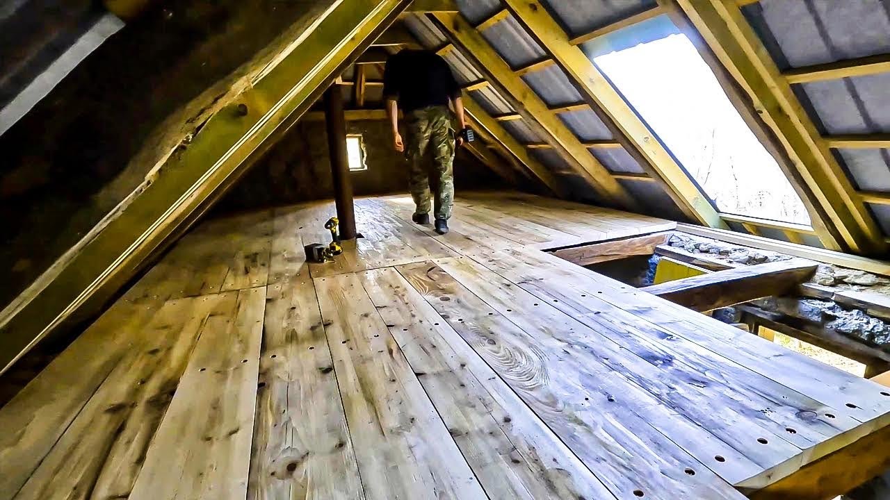 OFF-GRID Каменный домик в лесу, напольная установка. Эпично. 09.