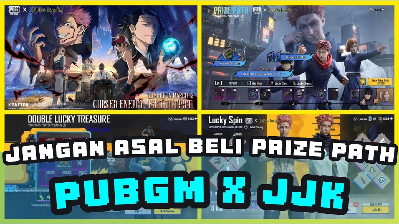 TONTON VIDEO INI SEBELUM KALIAN BELI PRIZE PATH PUBG MOBILE X JJK