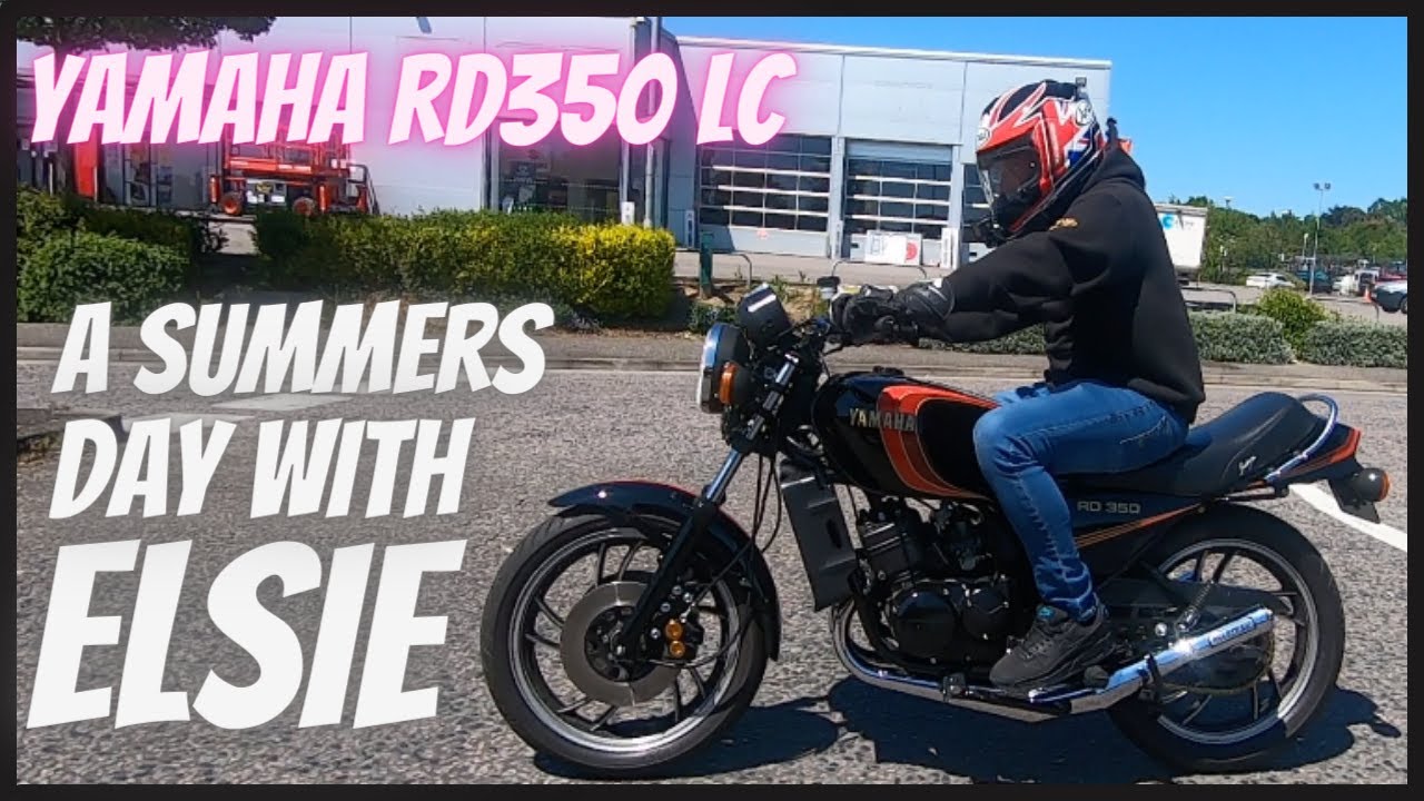 Yamaha RD350 LC 1981 года, классический двухтактный мотоцикл 80-х годов. Elsie 40 лет спустя