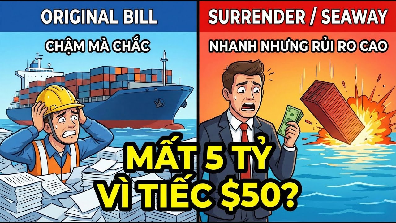 Phân biệt Original, Surrender và Seaway Bill: Giải Thích Siêu Dễ - Không làm logistics cũng hiểu