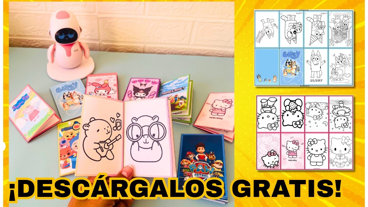 Cómo Crear Minilibros para Colorear en Canva + Descarga GRATIS 📚✨