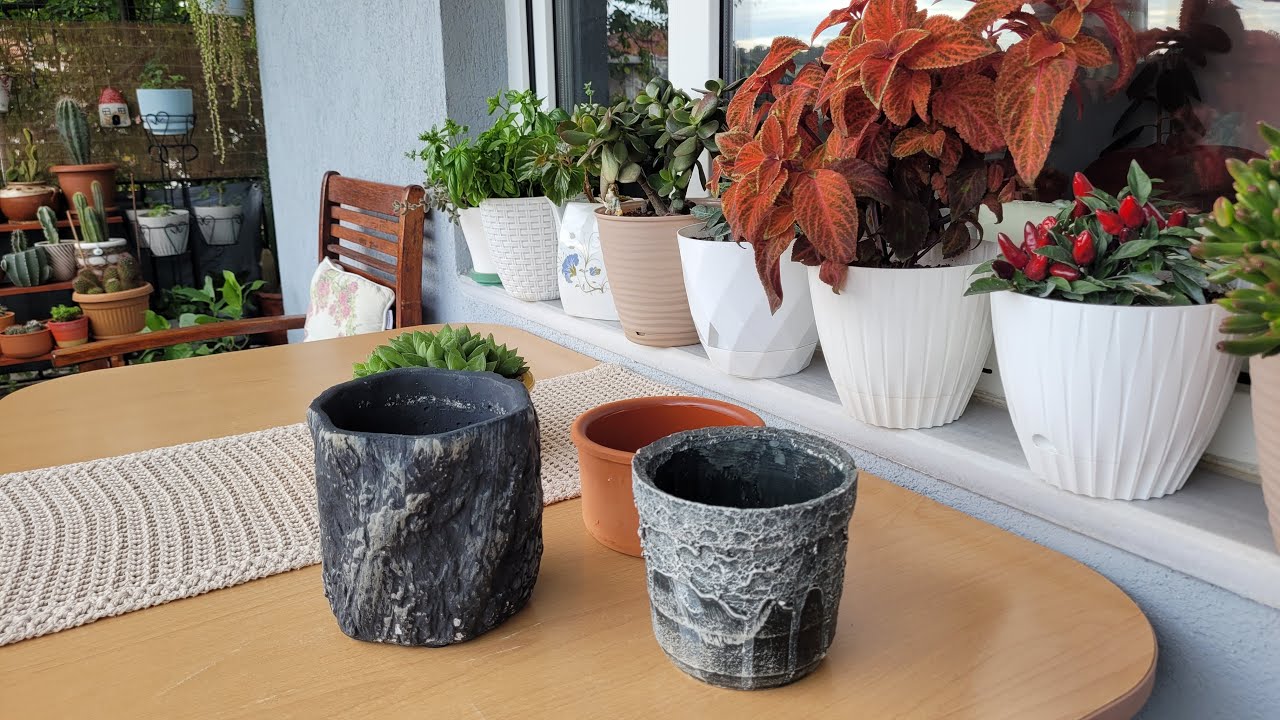 Pazardan 5 Liraya Aldığım Saksılar ve Balkondaki Çiçeklerim