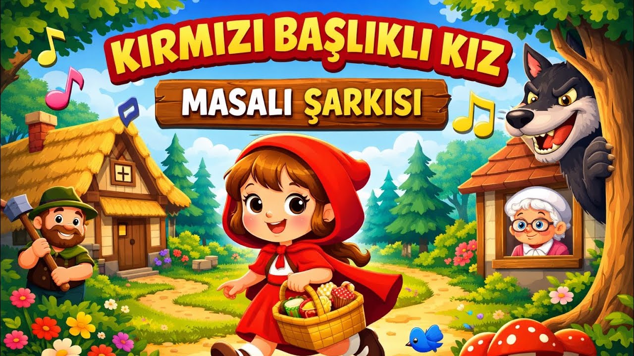Kırmızı Başlıklı Kız ve Kurt 🐺 | Eğlenceli Çocuk Şarkısı