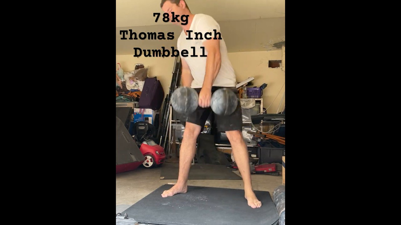 The 78kg Thomas Inch Dumbbell