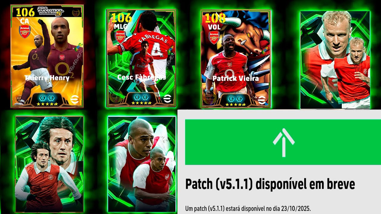 Todos &Eacute;PICOS DO ARSENAL! Novos &Eacute;PICOS em Novembro no eFootball 26!