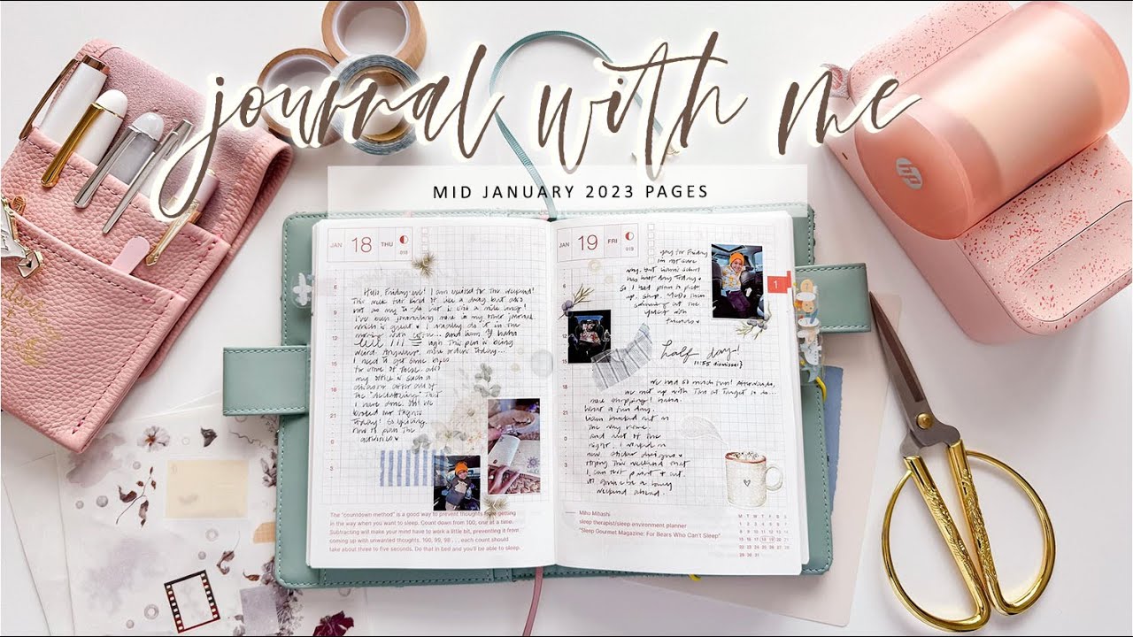 JOURNAL WITH ME | CATCHING UP, MID JANUARY PAGES | Charmaine Dulak