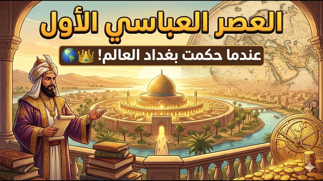 العصر العباسي الأول: كيف حكمت بغداد العالم من قمة المجد إلى بداية الانهيار؟ 🌍👑