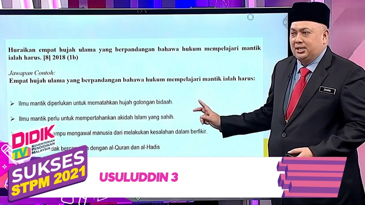 Sukses STPM (2021) | Usuluddin 3