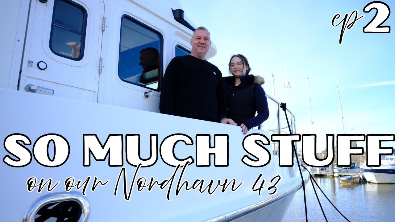 Back Onboard Our Nordhavn 43 in Whitehaven Marina | UNLOADING a Treasure Trove of Spare Parts! ⚓