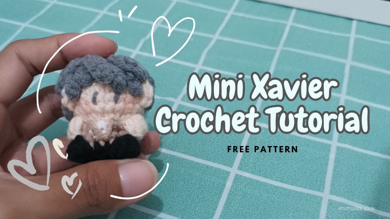 Crochet Chibi Xavier Love and Deepspace Amigurumi #freepatternamigurumi