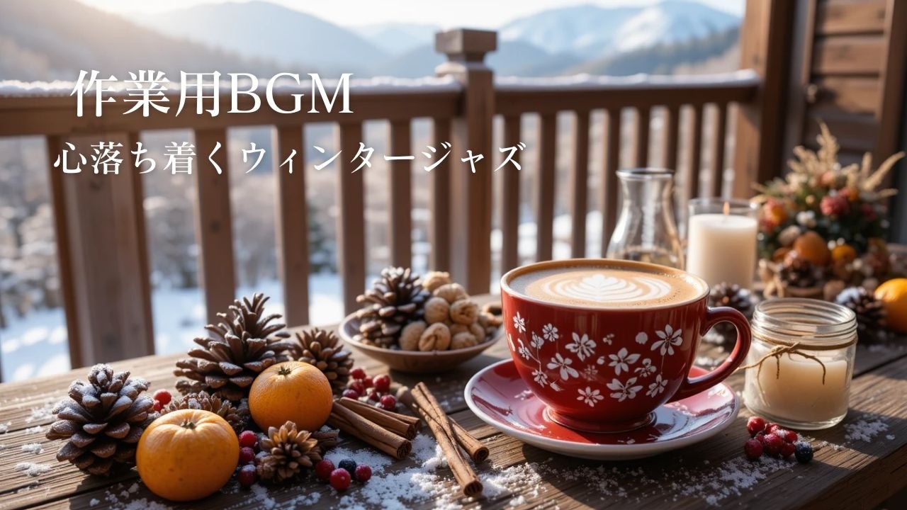 【作業用BGM】心落ち着くウィンタージャズ｜勉強と仕事に最適な冬カフェBGM ❄️📚 | Winter Jazz for Study & Work