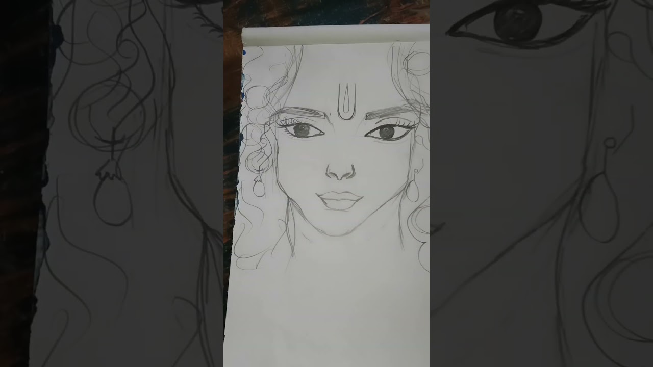 Krishna ji soft pastel drawing artwork drawing part -1