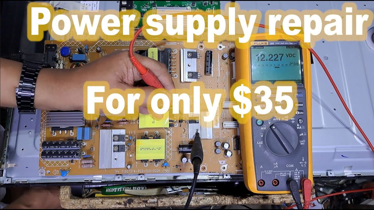 Philips 55-inch smart tv power supply repair for only $35. model 55PUT6102/71.