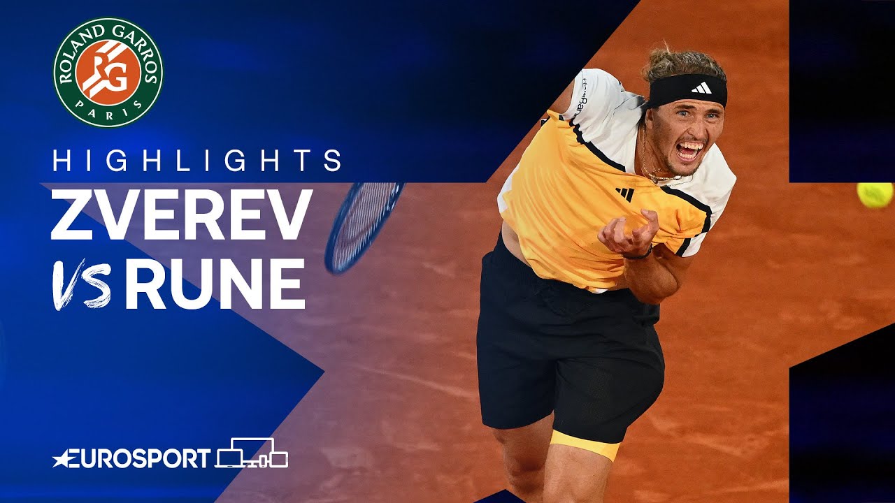 Alexander Zverev vs Holger Rune | Round 4 | French Open 2024 Highlights 🇫🇷