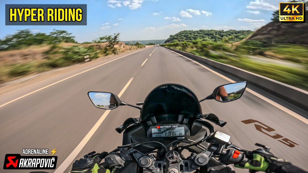 Yamaha R15 V3 with Akrapovic R9 🔥 INSANE Exhaust Sound + ND Filter POV Speed Ride 🚀