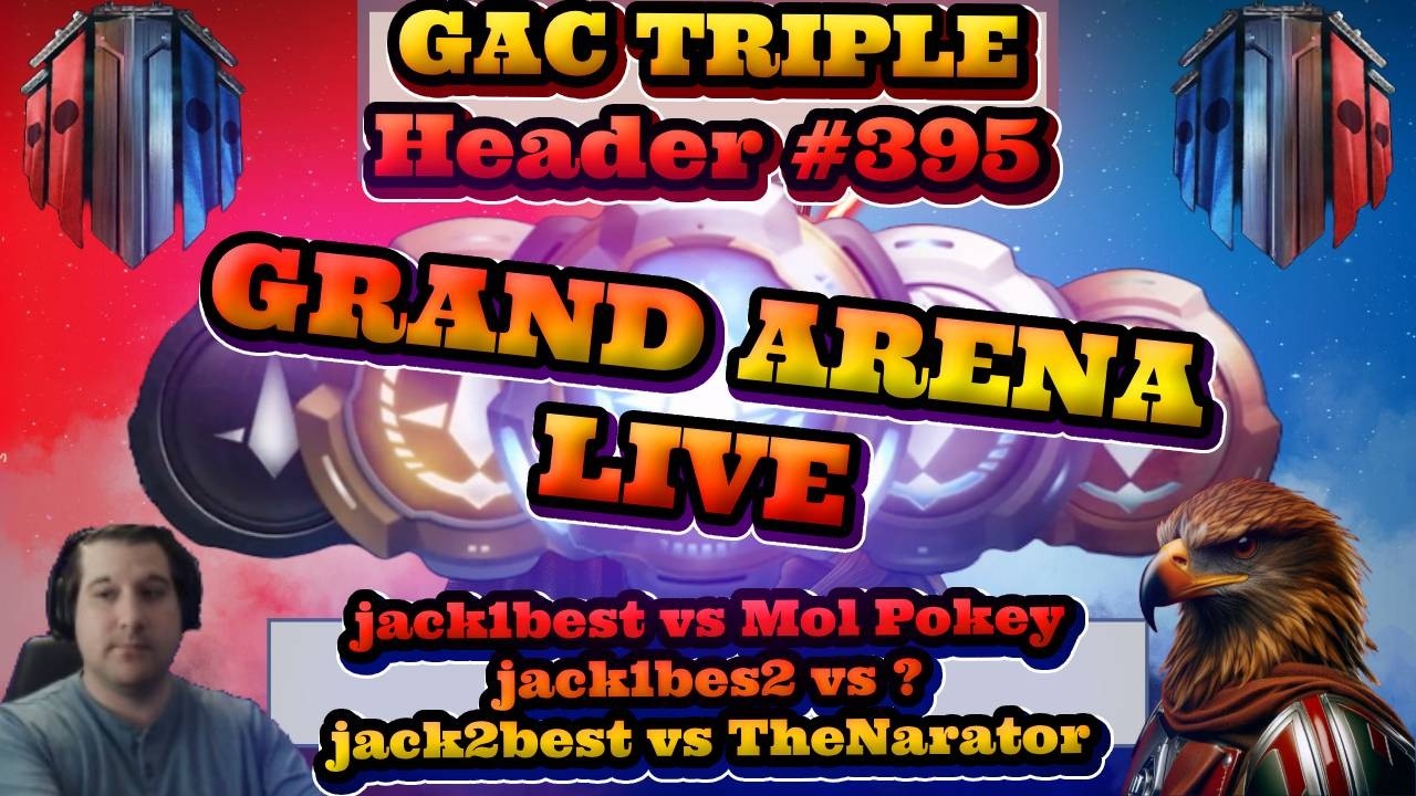 Will we stay in Kyber 1 to start 5v5?! SWGOH GAC (3v3 Triple Header) #395