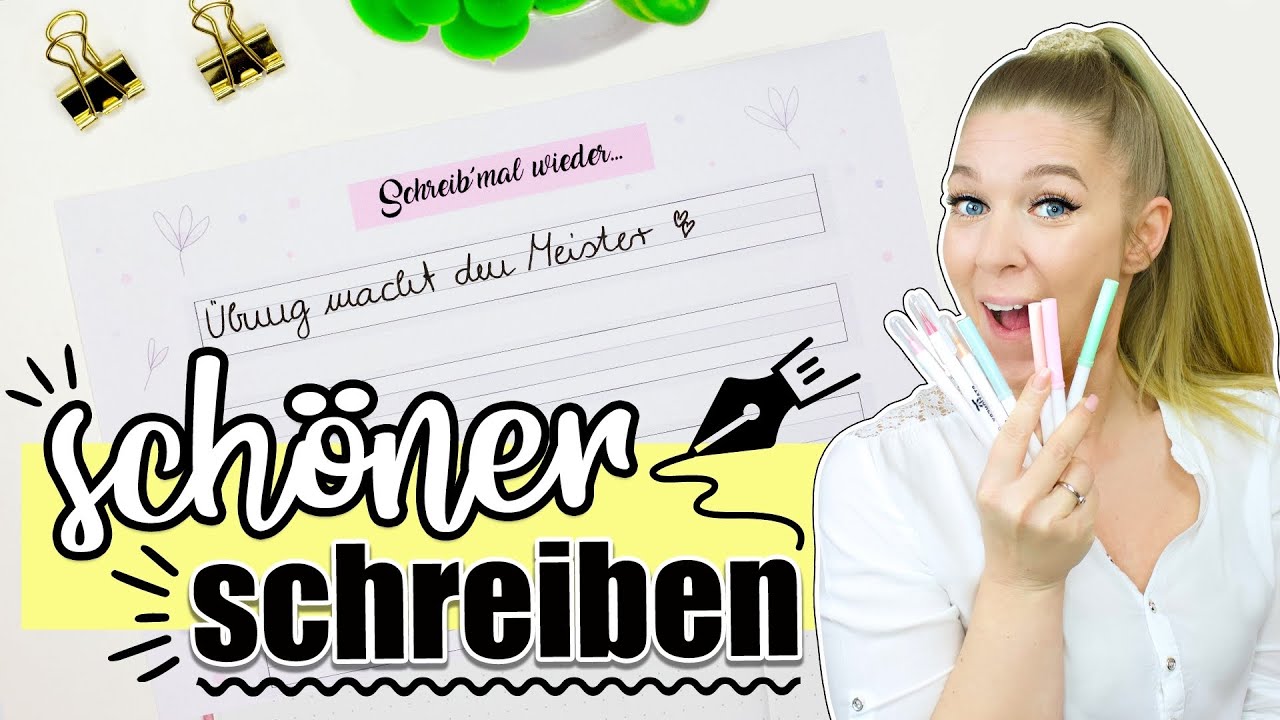Handschrift Verbessern - EINFACHE ÜBUNGEN und TIPPS