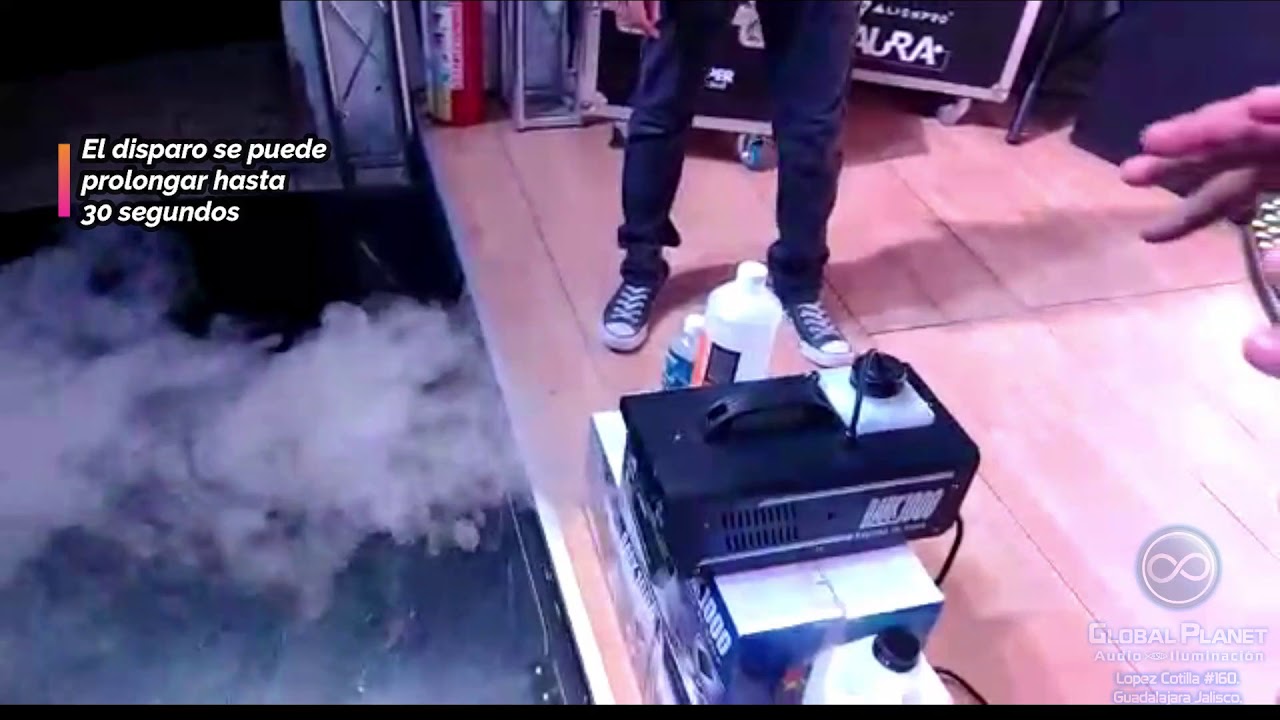 COMO UTILIZAR LAS MÁQUINAS DE HUMO CON DISTINTOS TIPOS DE LIQUIDOS | GLOBAL PLANET TUTORIALES