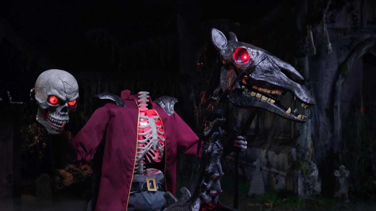 Home Depot Halloween NEW 2024 Knight Dullahan Headless Horseman Animatronic Demo Trailer Sneak Peek