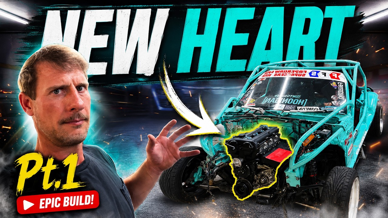We build Tiffany’s new motor!  300+ wheel hp Miata Kart