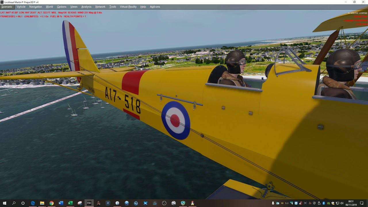 Prepar3D V4.5 2019 11 06   Ants Airplanes - Tiger moth Pro