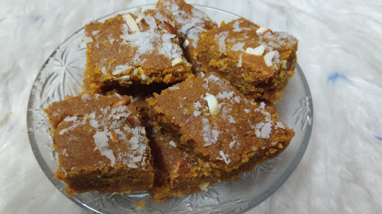 Shab E Barar Special chana Halwa  Chana Daal Barfi Recipe😋