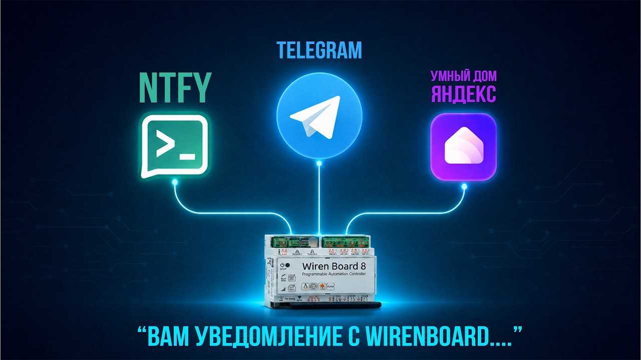Жизнь после Telegram существует. NTFY и Яндекс для уведомлений с контроллера Wiren Board