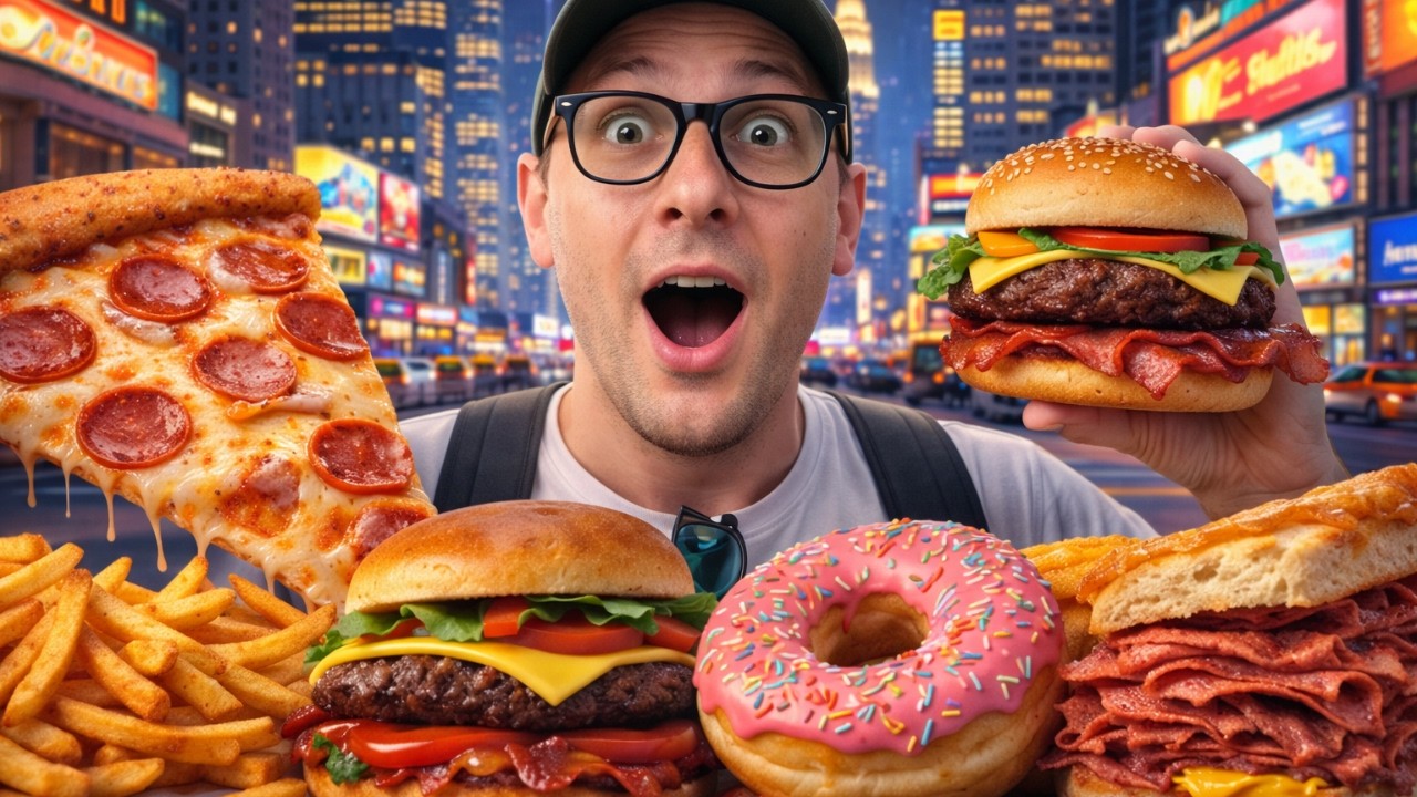 Tutto il MIGLIOR CIBO di NEW YORK in un SOLO VIDEO 🍔🍕