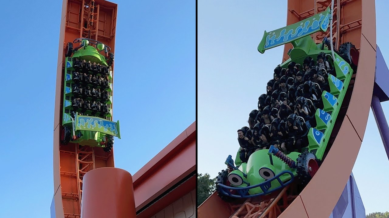 Toy Story Land | RC Racer Roller Coaster Off-Ride Footage | Hong Kong Disneyland